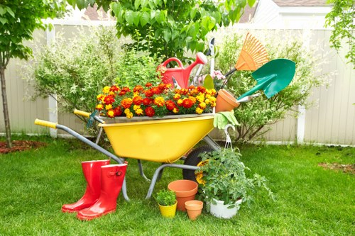 Local garden experts planning a sustainable garden layout in Brixton.